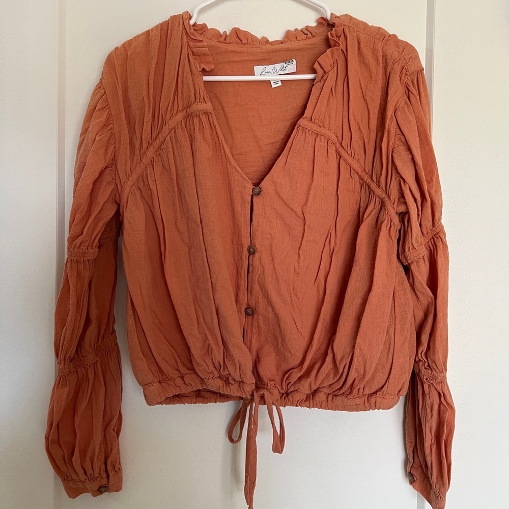 Love, Whit Peasant Top